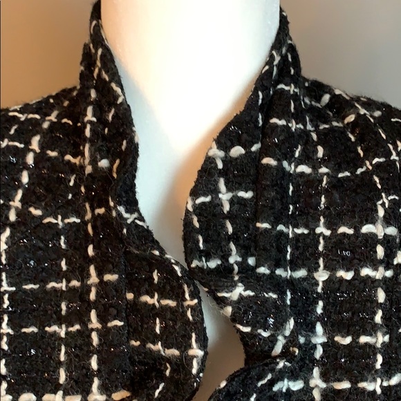 Judy Lee Cole Ruffled Checkered Blazer - Picture 3 of 7